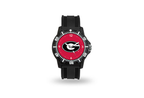 ~Georgia Bulldogs Watch Men's Model 3 Style with Black Band~ backorder