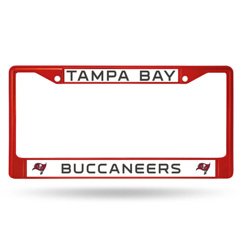~Tampa Bay Buccaneers License Plate Frame Metal Red Alternate~ backorder