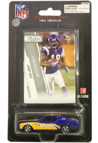 Minnesota Vikings Sidney Rice 1:64 Mustang with Trading Card CO