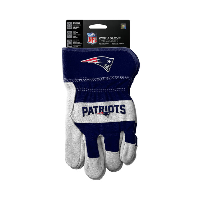 Guantes de los New England Patriots Estilo de trabajo The Closer Design