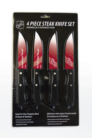 ~Detroit Red Wings Knife Set - Steak - 4 Pack - Special Order~ backorder