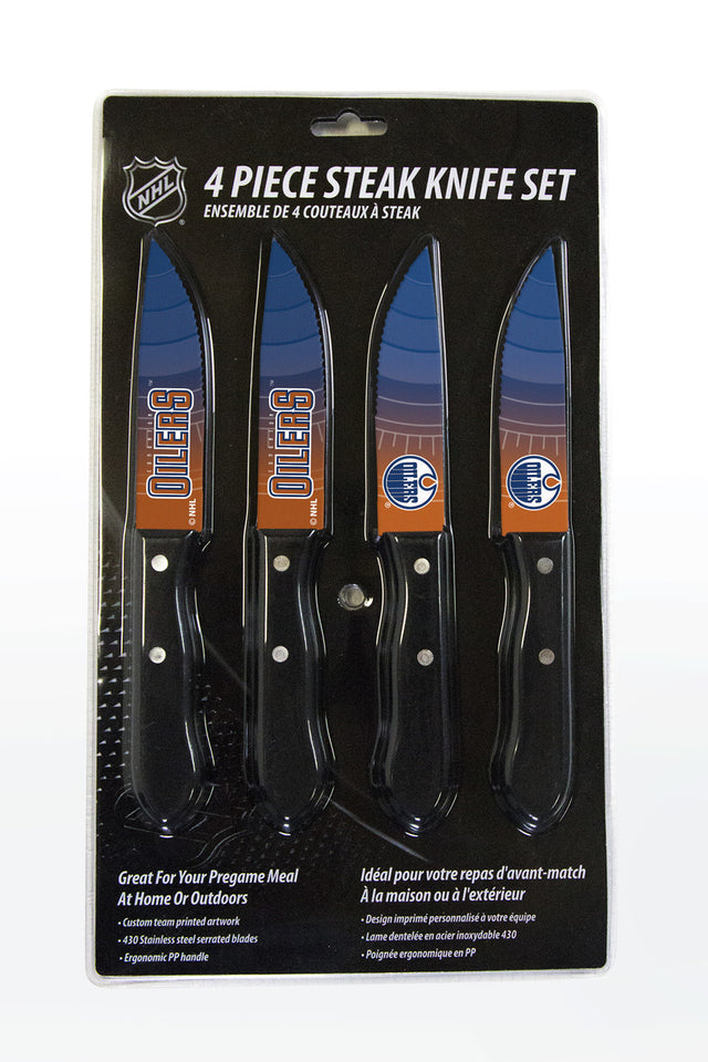 Edmonton Oilers Knife Set - Steak - 4 Pack