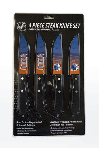 ~Edmonton Oilers Knife Set - Steak - 4 Pack - Special Order~ backorder