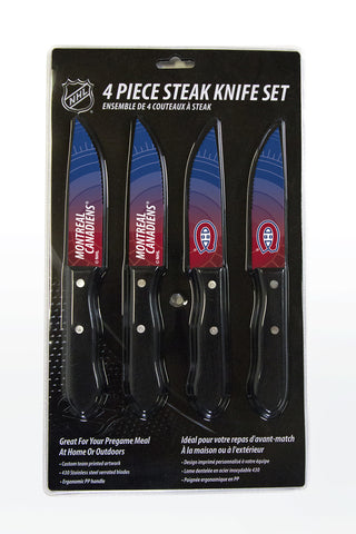 ~Montreal Canadiens Knife Set - Steak - 4 Pack - Special Order~ backorder