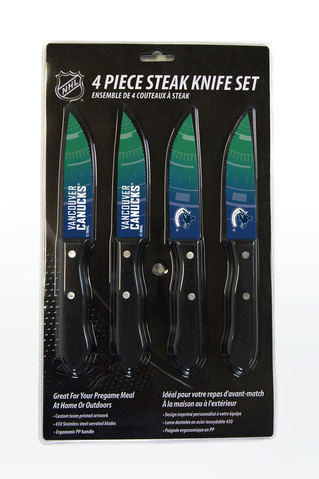 Vancouver Canucks Knife Set - Steak - 4 Pack