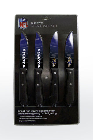 ~Baltimore Ravens Knife Set - Steak - 4 Pack~ backorder