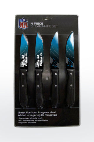 ~Carolina Panthers Knife Set - Steak - 4 Pack~ backorder