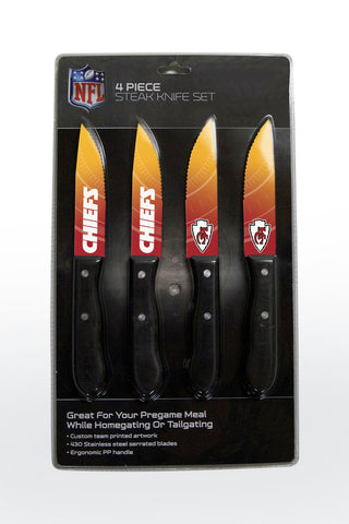 Kansas City Chiefs Knife Set - Steak - 4 Pack