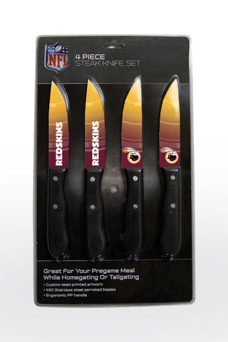 ~Washington Redskins Knife Set - Steak - 4 Pack~ backorder