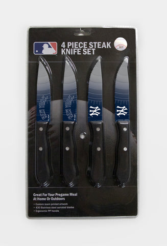 New York Yankees Knife Set - Steak - 4 Pack