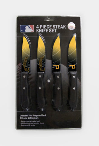 Pittsburgh Pirates Knife Set - Steak - 4 Pack - Special Order