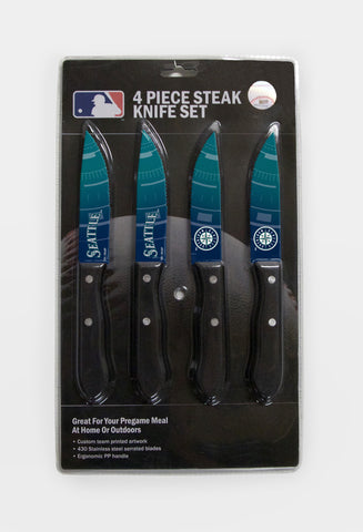 Seattle Mariners Knife Set - Steak - 4 Pack - Special Order