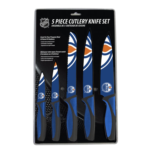 Edmonton Oilers Knife Set - Kitchen - 5 Pack