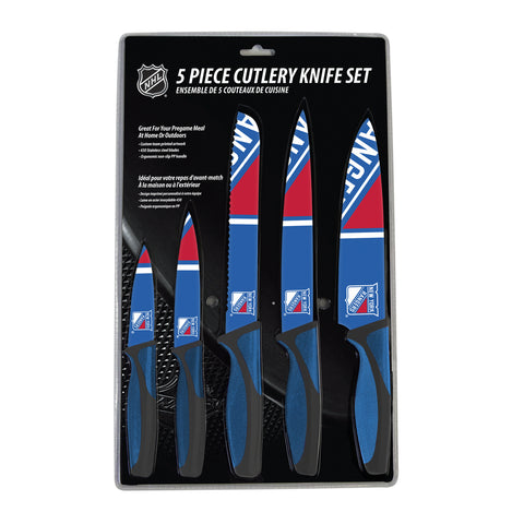 ~New York Rangers Knife Set - Kitchen - 5 Pack - Special Order~ backorder