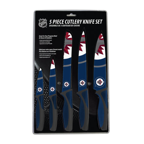 ~Winnipeg Jets Knife Set - Kitchen - 5 Pack - Special Order~ backorder