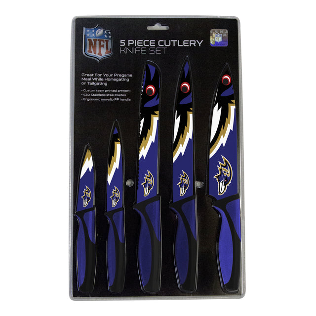 Baltimore Ravens Knife Set - Kitchen - 5 Pack