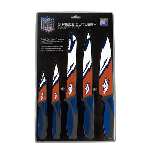 Denver Broncos Knife Set - Kitchen - 5 Pack