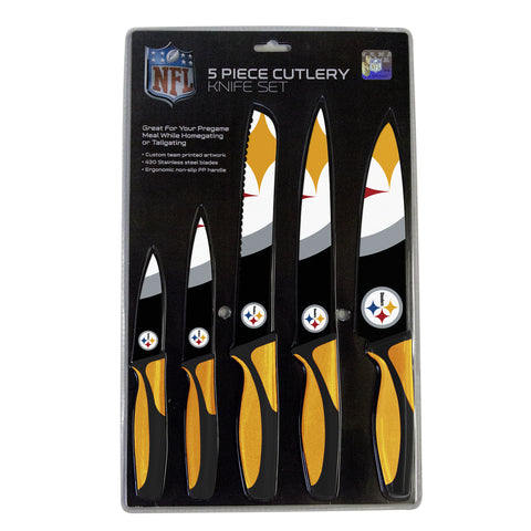 Pittsburgh Steelers Knife Set - Kitchen - 5 Pack