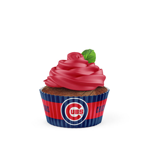 Chicago Cubs Baking Cups Large 50 Pack