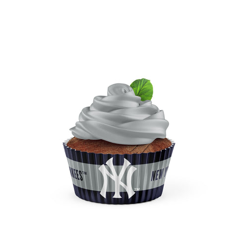 New York Yankees Baking Cups Large 50 Pack