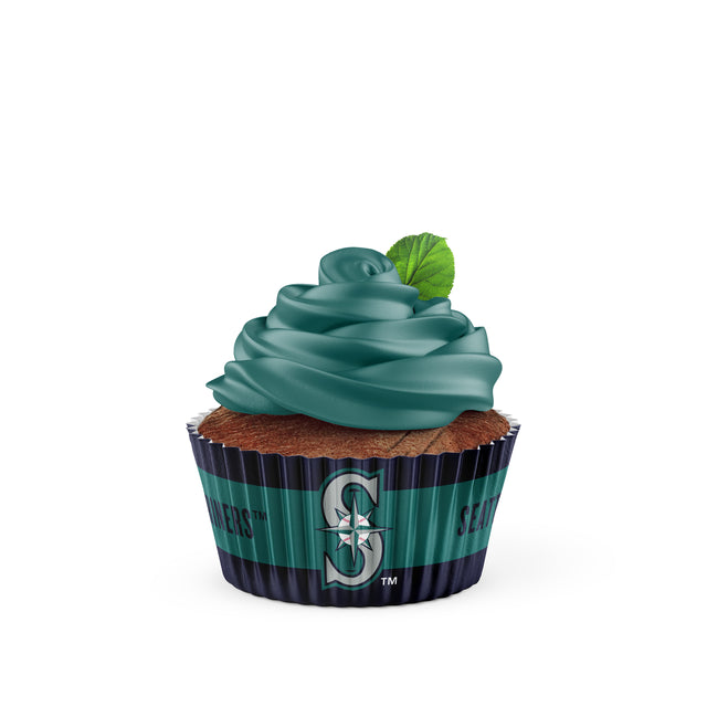 Seattle Mariners Baking Cups Large 50 Pack