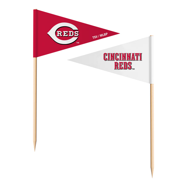 Banderas con forma de palillo de los Cincinnati Reds