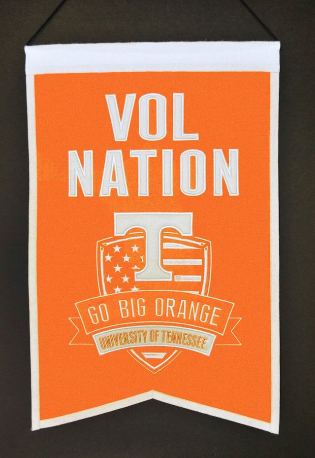 Tennessee Volunteers Banner 14x22 Wool Nations