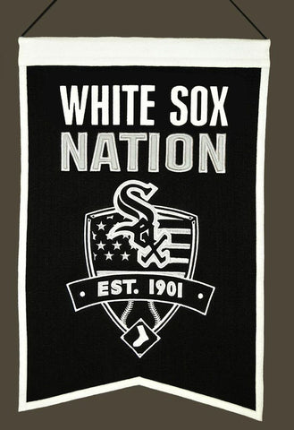 ~Chicago White Sox Banner 14x22 Wool Nations~ backorder