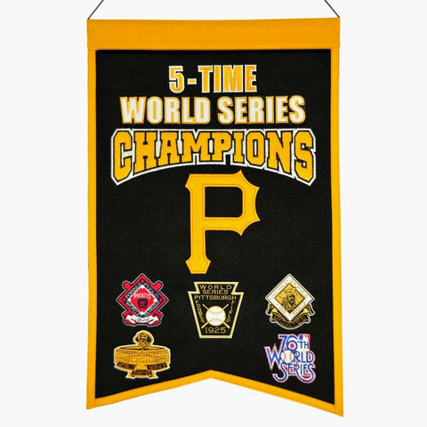 ~Pittsburgh Pirates Banner 14x22 Wool Championship~ backorder