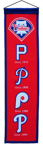 ~Philadelphia Phillies Banner 8x32 Wool Heritage~ backorder
