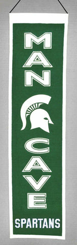 ~Michigan State Spartans Banner 8x32 Wool Man Cave~ backorder
