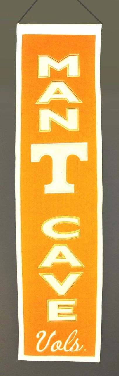 Tennessee Volunteers Banner 8x32 Wool Man Cave