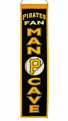 ~Pittsburgh Pirates Banner 8x32 Wool Man Cave~ backorder