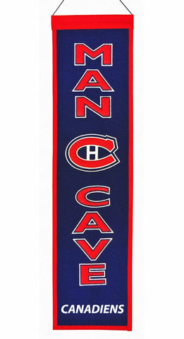 ~Montreal Canadiens Banner 8x32 Wool Man Cave~ backorder