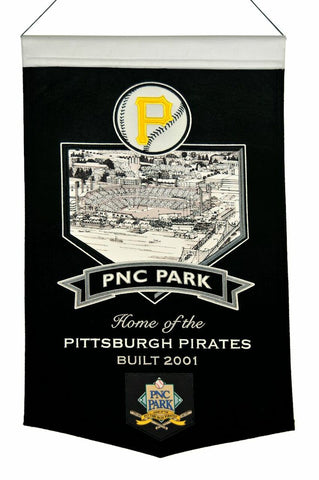 ~Pittsburgh Pirates Banner 15x24 Wool Stadium PNC Park~ backorder