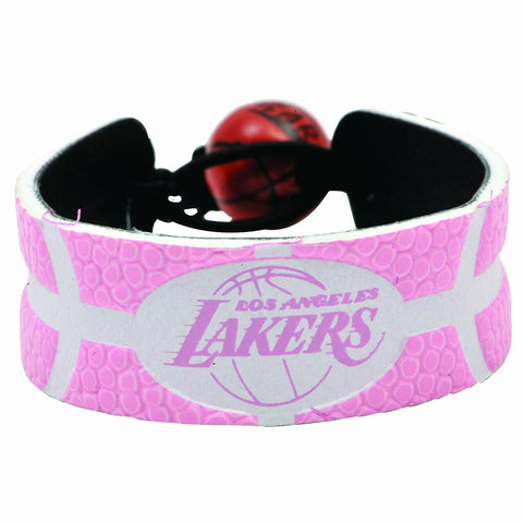 Los Angeles Lakers Bracelet Team Color Basketball Pink CO