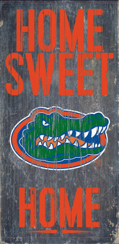 Florida Gators Wood Sign - Home Sweet Home 6"x12"