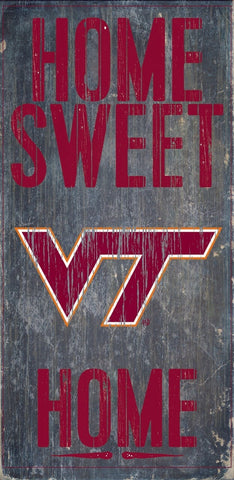 ~Virginia Tech Hokies Wood Sign - Home Sweet Home 6x12 - Special Order~ backorder