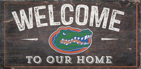 ~Florida Gators Sign Wood 6x12 Welcome To Our Home Design - Special Order~ backorder