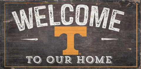 Tennessee Volunteers Sign Wood 6x12 Welcome To Our Home Design - Special Order