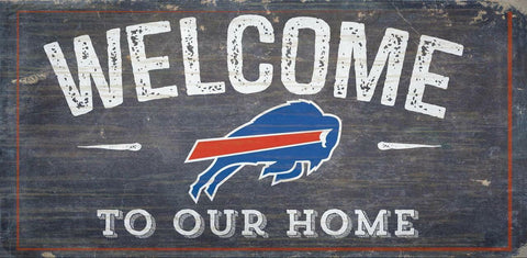 ~Buffalo Bills Sign Wood 6x12 Welcome To Our Home Design - Special Order~ backorder