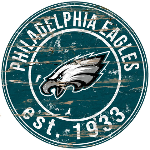 ~Philadelphia Eagles Wood Sign - 24" Round - Special Order~ backorder