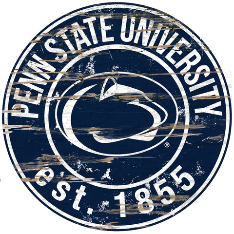 ~Penn State Nittany Lions Wood Sign - 24" Round - Special Order~ backorder