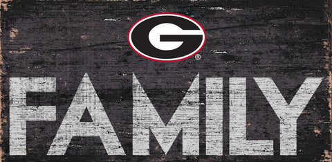 ~Georgia Bulldogs Sign Wood 12x6 Family Design - Special Order~ backorder