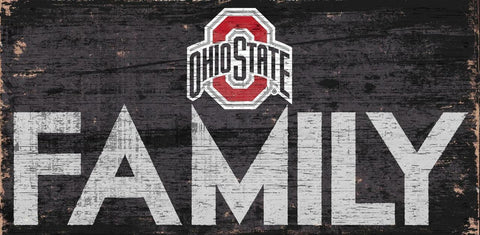 ~Ohio State Buckeyes Sign Wood 12x6 Family Design - Special Order~ backorder