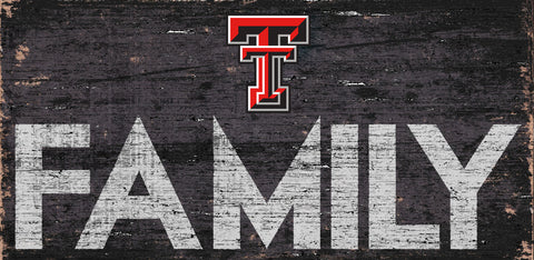 ~Texas Tech Red Raiders Sign Wood 12x6 Family Design - Special Order~ backorder