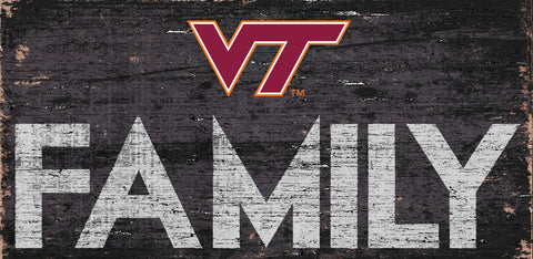 ~Virginia Tech Hokies Sign Wood 12x6 Family Design - Special Order~ backorder
