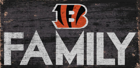 ~Cincinnati Bengals Sign Wood 12x6 Family Design - Special Order~ backorder
