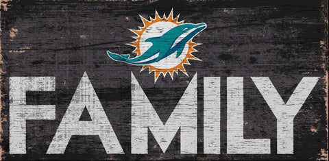 ~Miami Dolphins Sign Wood 12x6 Family Design - Special Order~ backorder