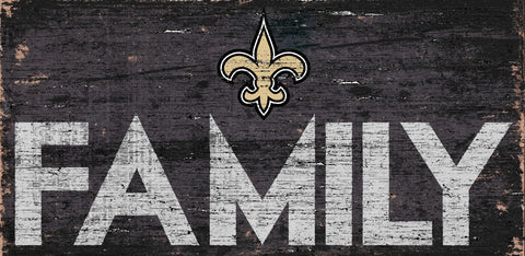~New Orleans Saints Sign Wood 12x6 Family Design - Special Order~ backorder